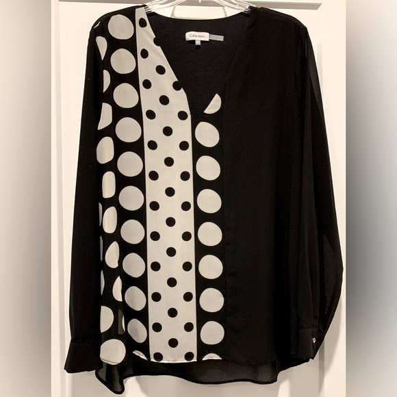 Calvin Klein Tops - CALVIN KLEIN Black and White Tunic